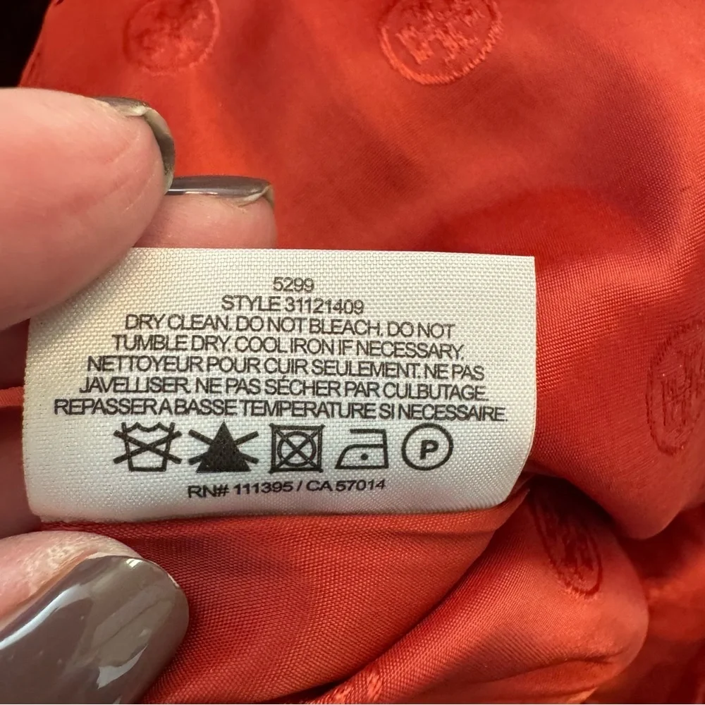 Tory Burch Orange Herringbone Merino‎ Wool Blend Dress